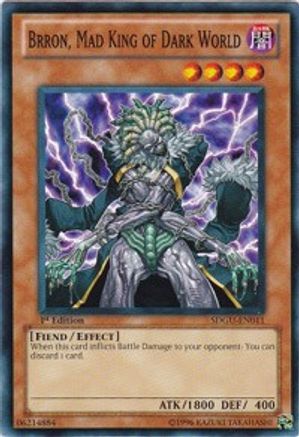 Brron, Mad King of Dark World (SDGU-EN011) - Structure Deck: Gates of the Underworld 1st Edition Structure Deck: Gates of the Underworld Yugioh Single  Squirtle Squad Card Shop.