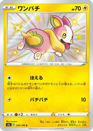 Yamper - 238/190 (238/190) - S4a Shiny Star V Holofoil S4a: Shiny Star V Pokemon Japanese Single  Squirtle Squad Card Shop.