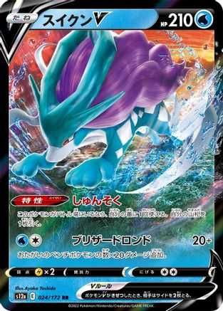 Suicune V - 024/172 (024/172) - S12a VSTAR Universe Holofoil S12a: VSTAR Universe Pokemon Japanese Single  Squirtle Squad Card Shop.