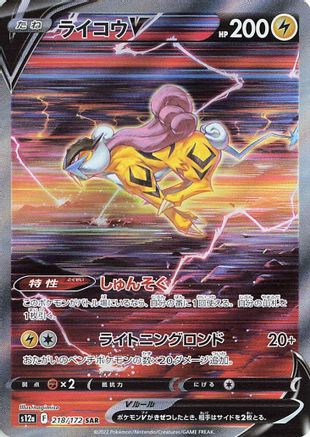 Raikou V 218/172 Special Art Rare – VSTAR Universe – Japanese