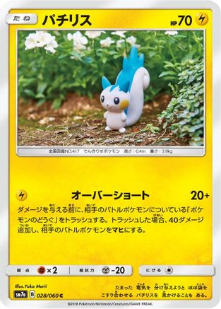 Pachirisu (028/060) - SM7a Thunderclap Spark SM7a: Thunderclap Spark Pokemon Japanese Single  Squirtle Squad Card Shop.