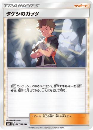 Brock's Grit - 087/095 (087/095) - SM9 Tag Bolt SM9: Tag Bolt Pokemon Japanese Single  Squirtle Squad Card Shop.