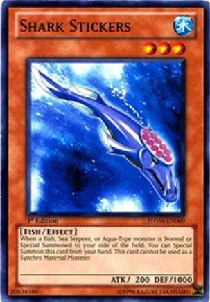 Shark Stickers (PHSW-EN009) - Photon Shockwave 1st Edition Photon Shockwave Yugioh Single  Squirtle Squad Card Shop.