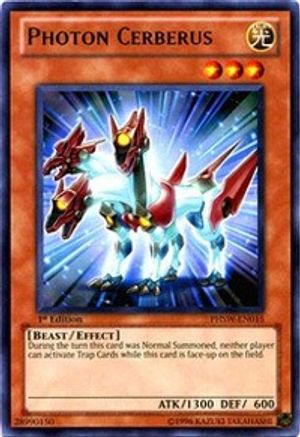 Photon Cerberus (PHSW-EN015) - Photon Shockwave Unlimited Photon Shockwave Yugioh Single  Squirtle Squad Card Shop.
