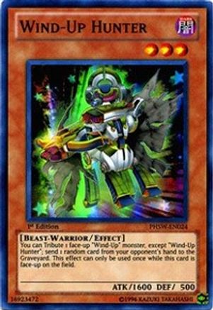 Wind-Up Hunter (PHSW-EN024) - Photon Shockwave Unlimited Photon Shockwave Yugioh Single  Squirtle Squad Card Shop.