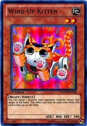 Wind-Up Kitten (PHSW-EN026) - Photon Shockwave Unlimited Photon Shockwave Yugioh Single  Squirtle Squad Card Shop.
