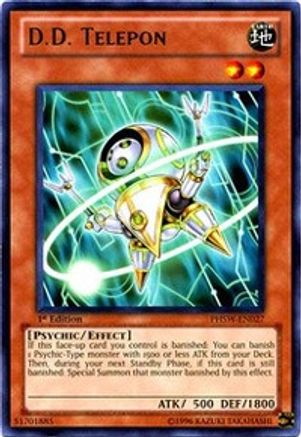 D.D. Telepon (PHSW-EN027) - Photon Shockwave 1st Edition Photon Shockwave Yugioh Single  Squirtle Squad Card Shop.