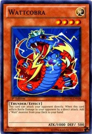 Wattcobra (PHSW-EN028) - Photon Shockwave 1st Edition Photon Shockwave Yugioh Single  Squirtle Squad Card Shop.