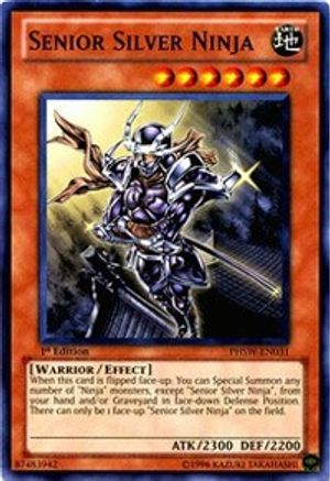 Senior Silver Ninja (PHSW-EN031) - Photon Shockwave Unlimited Photon Shockwave Yugioh Single  Squirtle Squad Card Shop.