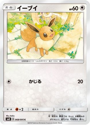 Eevee (068/095) - SM8 SuperBurst Impact SM8: Super-Burst Impact Pokemon Japanese Single  Squirtle Squad Card Shop.