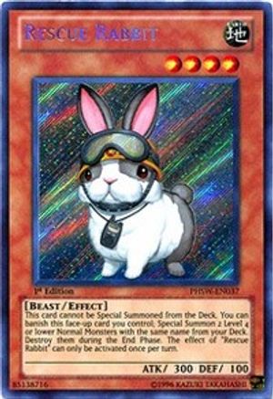 Rescue Rabbit (PHSW-EN037) - Photon Shockwave Unlimited Photon Shockwave Yugioh Single  Squirtle Squad Card Shop.