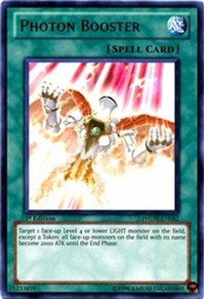 Photon Booster (PHSW-EN052) - Photon Shockwave 1st Edition Photon Shockwave Yugioh Single  Squirtle Squad Card Shop.