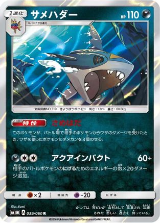 Sharpedo (039/060) - SM1M Collection Moon Holofoil SM1M: Collection Moon Pokemon Japanese Single  Squirtle Squad Card Shop.