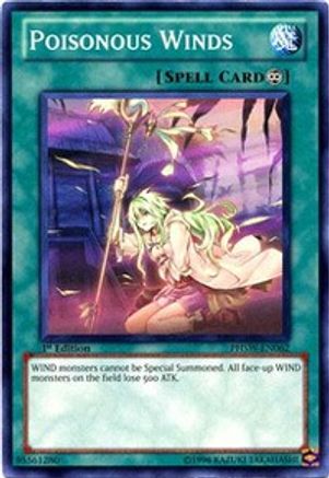 Poisonous Winds (PHSW-EN062) - Photon Shockwave Unlimited Photon Shockwave Yugioh Single  Squirtle Squad Card Shop.