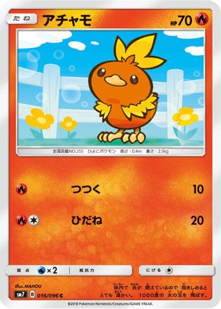 Torchic - 016/096 (016/096) - SM7 SkySplitting Charisma SM7: Sky-Splitting Charisma Pokemon Japanese Single  Squirtle Squad Card Shop.