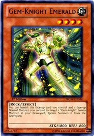 Gem-Knight Emerald (PHSW-EN096) - Photon Shockwave Unlimited Photon Shockwave Yugioh Single  Squirtle Squad Card Shop.