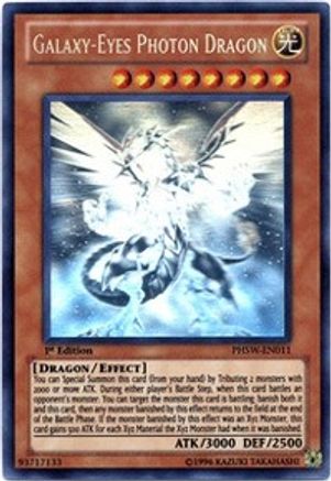 Galaxy-Eyes Photon Dragon (Ghost Rare) (PHSW-EN011) - Photon Shockwave Unlimited Photon Shockwave Yugioh Single  Squirtle Squad Card Shop.