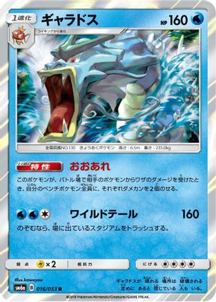 Gyarados (016/053) - SM6a Dragon Storm Holofoil SM6a: Dragon Storm Pokemon Japanese Single  Squirtle Squad Card Shop.