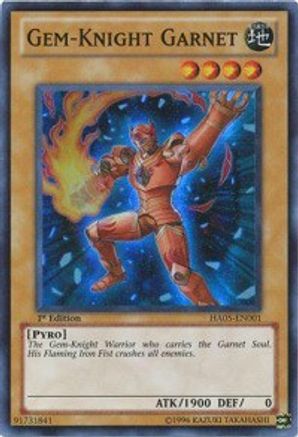 Gem-Knight Garnet (HA05-EN001) - Hidden Arsenal 5: Steelswarm Invasion Unlimited Hidden Arsenal 5: Steelswarm Invasion Yugioh Single  Squirtle Squad Card Shop.