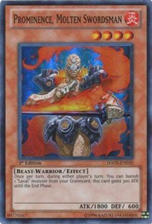 Prominence, Molten Swordsman (HA05-EN010) - Hidden Arsenal 5: Steelswarm Invasion 1st Edition Hidden Arsenal 5: Steelswarm Invasion Yugioh Single  Squirtle Squad Card Shop.