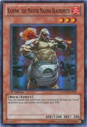 Kayenn, the Master Magma Blacksmith (HA05-EN012) - Hidden Arsenal 5: Steelswarm Invasion Unlimited Hidden Arsenal 5: Steelswarm Invasion Yugioh Single  Squirtle Squad Card Shop.