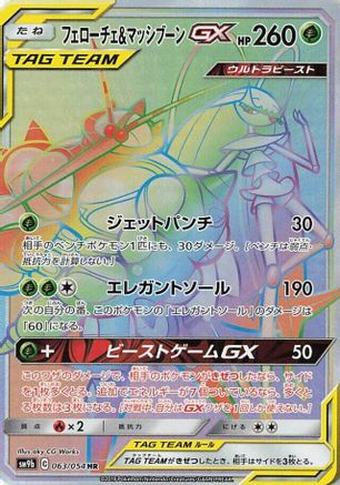 Pheromosa & Buzzwole GX - 063/054 (063/054) - SM9b Full Metal Wall Holofoil SM9b: Full Metal Wall Pokemon Japanese Single  Squirtle Squad Card Shop.