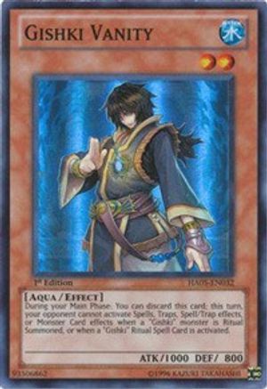 Gishki Vanity (HA05-EN032) - Hidden Arsenal 5: Steelswarm Invasion 1st Edition Hidden Arsenal 5: Steelswarm Invasion Yugioh Single  Squirtle Squad Card Shop.
