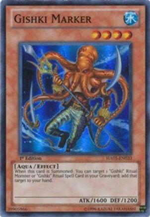 Gishki Marker (HA05-EN033) - Hidden Arsenal 5: Steelswarm Invasion 1st Edition Hidden Arsenal 5: Steelswarm Invasion Yugioh Single  Squirtle Squad Card Shop.