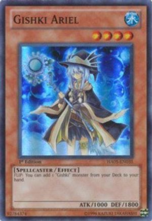 Gishki Ariel (HA05-EN035) - Hidden Arsenal 5: Steelswarm Invasion 1st Edition Hidden Arsenal 5: Steelswarm Invasion Yugioh Single  Squirtle Squad Card Shop.