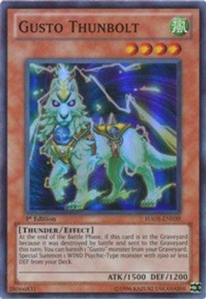 Gusto Thunbolt (HA05-EN039) - Hidden Arsenal 5: Steelswarm Invasion Unlimited Hidden Arsenal 5: Steelswarm Invasion Yugioh Single  Squirtle Squad Card Shop.