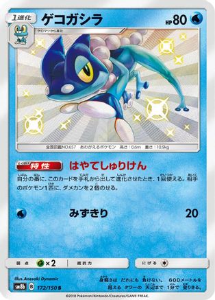 Frogadier - 172/150 (172/150) - SM8b GX Ultra Shiny Holofoil SM8b: GX Ultra Shiny Pokemon Japanese Single  Squirtle Squad Card Shop.