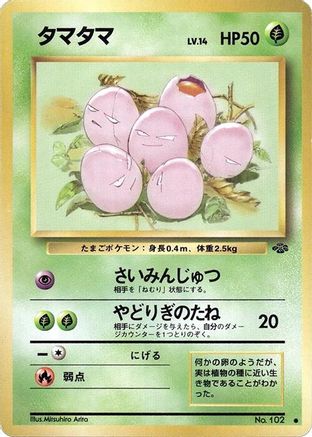 Exeggcute  - Pokemon Jungle Pokemon Jungle Pokemon Japanese Single  Squirtle Squad Card Shop.