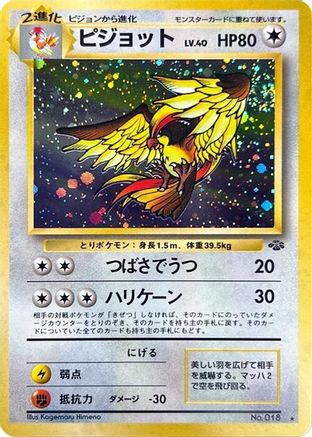 Pidgeot  - Pokemon Jungle Holofoil Pokemon Jungle Pokemon Japanese Single  Squirtle Squad Card Shop.