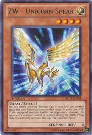 ZW - Unicorn Spear (ORCS-EN005) - Order of Chaos 1st Edition Order of Chaos Yugioh Single  Squirtle Squad Card Shop.