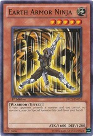 Earth Armor Ninja (ORCS-EN016) - Order of Chaos Unlimited Order of Chaos Yugioh Single  Squirtle Squad Card Shop.