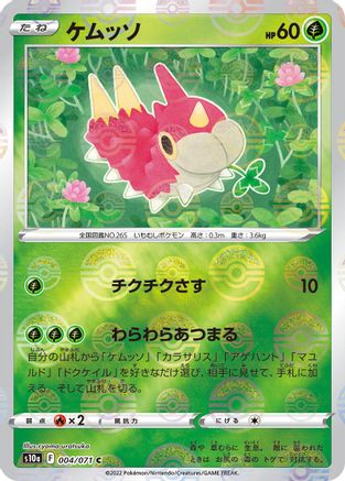 Wurmple (Mirror Holofoil) (004/071) - S10a Dark Phantasma Holofoil S10a: Dark Phantasma Pokemon Japanese Single  Squirtle Squad Card Shop.