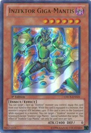Inzektor Giga-Mantis (ORCS-EN021) - Order of Chaos 1st Edition Order of Chaos Yugioh Single  Squirtle Squad Card Shop.