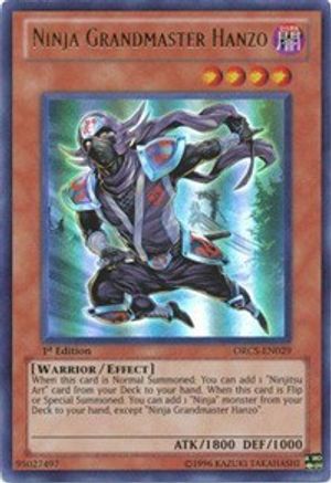 Ninja Grandmaster Hanzo (ORCS-EN029) - Order of Chaos Unlimited Order of Chaos Yugioh Single  Squirtle Squad Card Shop.