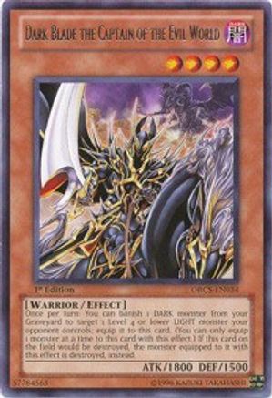 Dark Blade the Captain of the Evil World (ORCS-EN034) - Order of Chaos Unlimited Order of Chaos Yugioh Single  Squirtle Squad Card Shop.