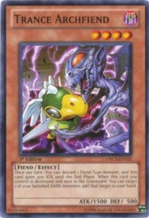 Trance Archfiend (ORCS-EN035) - Order of Chaos Unlimited Order of Chaos Yugioh Single  Squirtle Squad Card Shop.