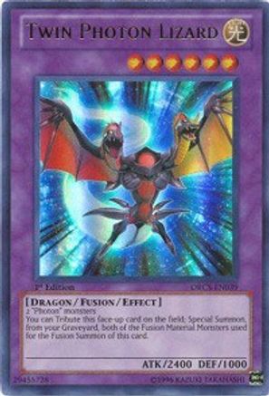 Twin Photon Lizard (ORCS-EN039) - Order of Chaos Unlimited Order of Chaos Yugioh Single  Squirtle Squad Card Shop.