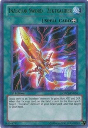 Inzektor Sword - Zektkaliber (ORCS-EN054) - Order of Chaos 1st Edition Order of Chaos Yugioh Single  Squirtle Squad Card Shop.