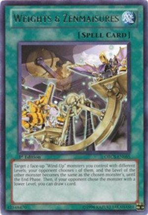 Weights & Zenmaisures (ORCS-EN055) - Order of Chaos 1st Edition Order of Chaos Yugioh Single  Squirtle Squad Card Shop.