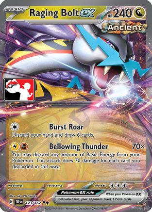 Raging Bolt ex 123/162  - Holofoil Prize Pack Series Cards - Double Rare Prize Pack Series Cards Pokemon Single  Squirtle Squad Card Shop.