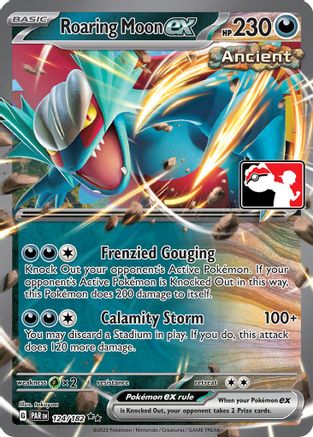 Roaring Moon ex 124  - Holofoil Prize Pack Series Cards - Double Rare Prize Pack Series Cards Pokemon Single  Squirtle Squad Card Shop.