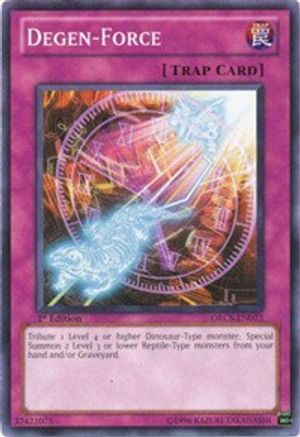 Degen-Force (ORCS-EN073) - Order of Chaos Unlimited Order of Chaos Yugioh Single  Squirtle Squad Card Shop.