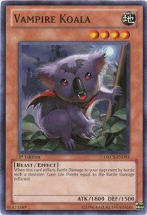Vampire Koala (ORCS-EN093) - Order of Chaos 1st Edition Order of Chaos Yugioh Single  Squirtle Squad Card Shop.