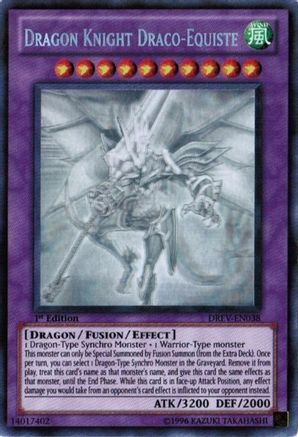 Dragon Knight Draco-Equiste (Ghost Rare) (DREV-EN038) - Duelist Revolution 1st Edition Duelist Revolution Yugioh Single  Squirtle Squad Card Shop.