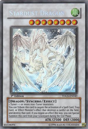 Stardust Dragon (Ghost) (TDGS-EN040) - The Duelist Genesis 1st Edition The Duelist Genesis Yugioh Single  Squirtle Squad Card Shop.
