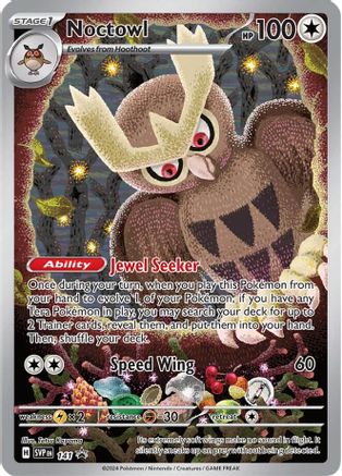 Noctowl 141  - Holofoil SV Scarlet & Violet Promo Cards - Promo SV: Scarlet & Violet Promo Cards Pokemon Single  Squirtle Squad Card Shop.